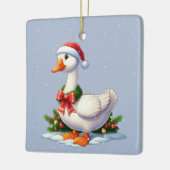 Kersteend in de sneeuw Kerstmis ornament (Links)