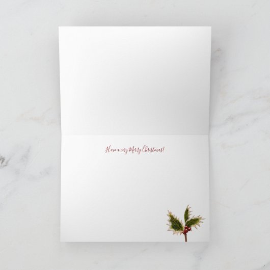 kersteenden feestdagen kaart (Binnen)