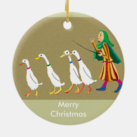 kersteenden keramisch ornament (Achterkant)