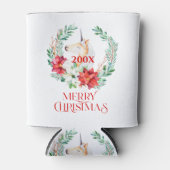 Kersteenhoorn, poinsettia blikjeskoeler (Voorkant)