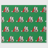 kerstegel cadeaupapier (Vlak)