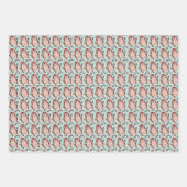 kerstegel inpakpapier vel (Voorkant)