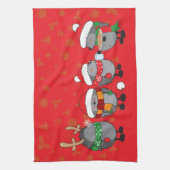 kerstegel theedoek (Verticaal)