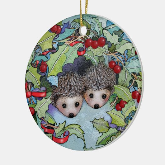 Kerstegelversier Keramisch Ornament (Links)