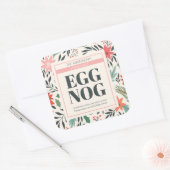 KerstEggnog Square Sticker (Envelop)