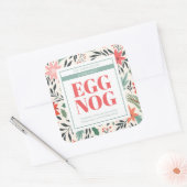 Kersteieren Vierkante Sticker (Envelop)