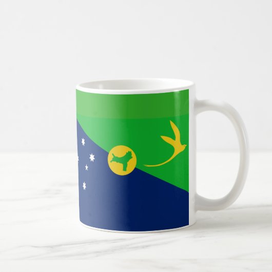 Kersteiland Vlag Keramische Koffie Mok (Rechts)