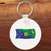 Kersteiland Vlag Sleutelhanger (Voorkant)