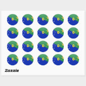Kersteilandkwaliteitslabel Ronde Sticker (Vel)