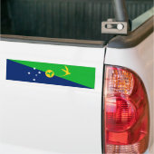 Kersteilandvlag Bumpersticker (Op Truck)