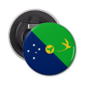 Kersteilandvlag Button Flesopener (Voorkant)