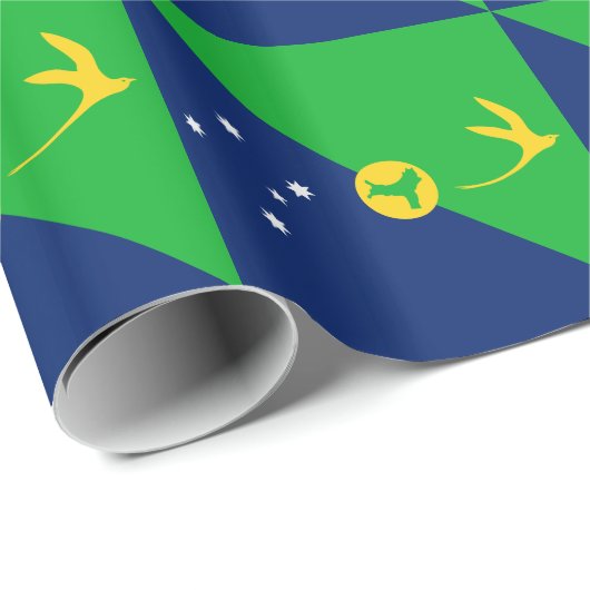 Kersteilandvlag Cadeaupapier (Rol Hoek)