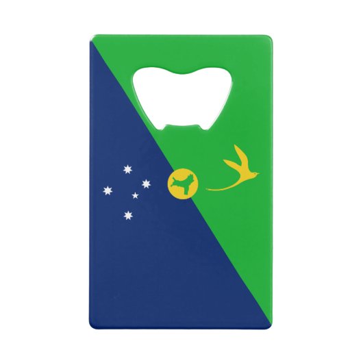 Kersteilandvlag Creditkaart Flessenopener (Voorkant)