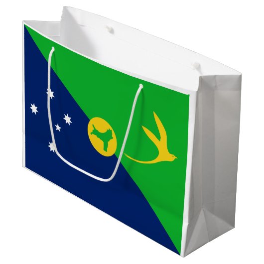 Kersteilandvlag Groot Cadeauzakje (Voorkant Gekanteld)