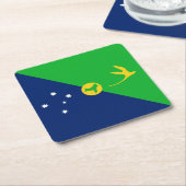 Kersteilandvlag Kartonnen Onderzetters (Schuin)