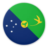 Kersteilandvlag Keramische Knop (Voorkant)