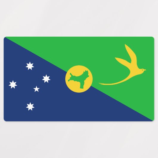 Kersteilandvlag Labels (Design 2)