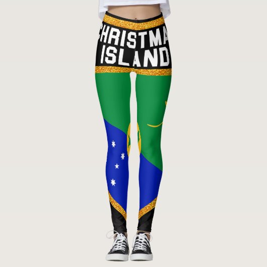 Kersteilandvlag Leggings (Voorkant)