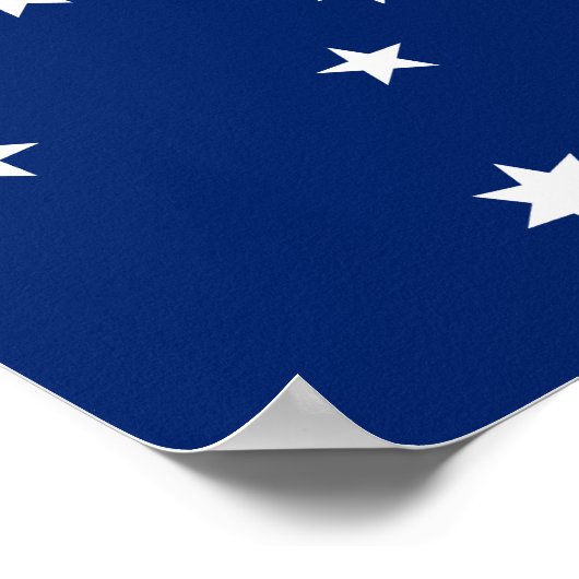 Kersteilandvlag Poster (Hoek)