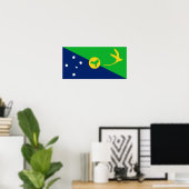 Kersteilandvlag Poster (Thuiskantoor)