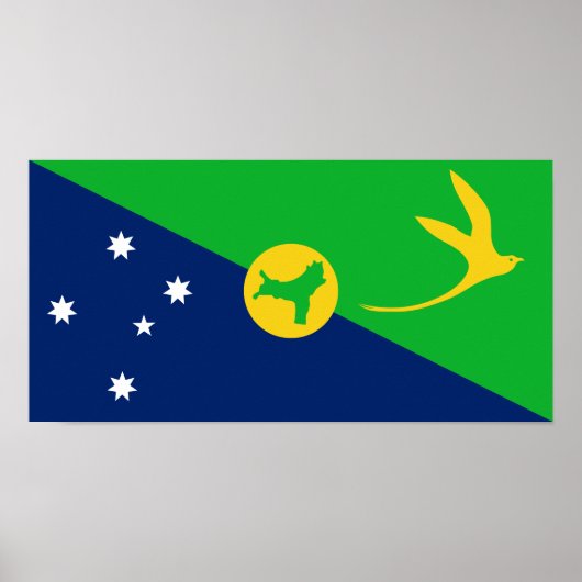 Kersteilandvlag Poster (Voorkant)