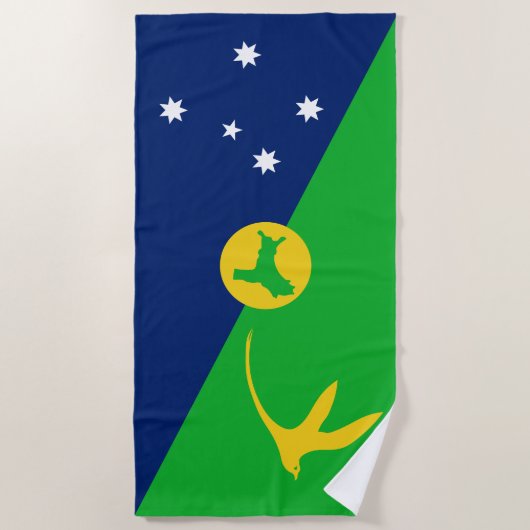 Kersteilandvlag Strandlaken (Voorkant)