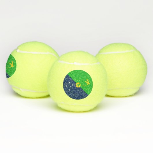 Kersteilandvlag Tennisballen (Multi)