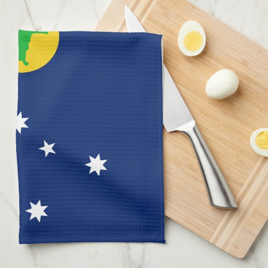 Kersteilandvlag Theedoek (Quarter Fold)