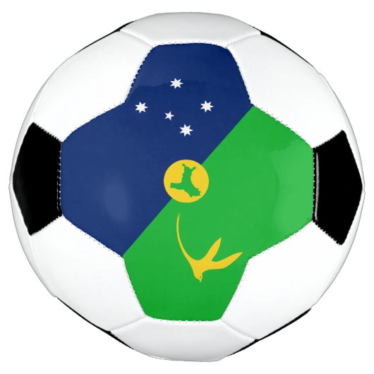 Kersteilandvlag Voetbal (Gedraaid)