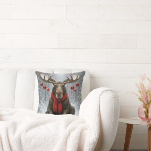 Kersteland Met Kerstversiering Kussen