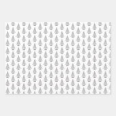 Kerstelegant zwart-wit inpakpapier vel (Voorkant 2)