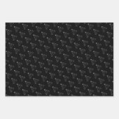 Kerstelegant zwart-wit inpakpapier vel (Voorkant 3)