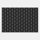 Kerstelegant zwart-wit inpakpapier vel (Voorkant 2)