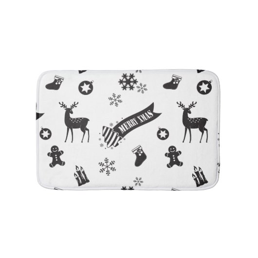 kerstelementen badmat (Voorkant)