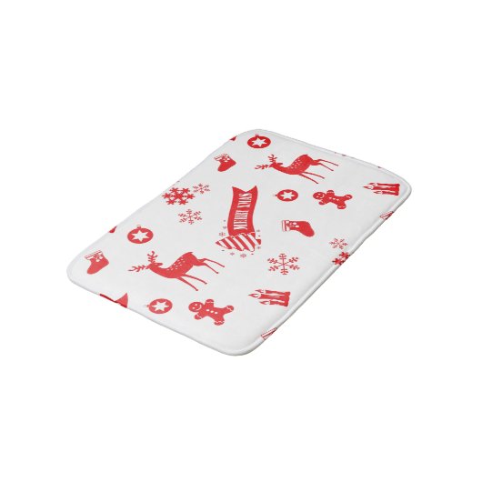 kerstelementen badmat (Gekanteld)