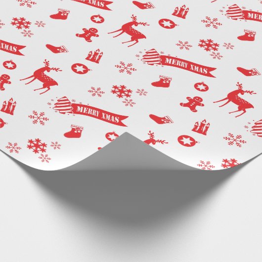 kerstelementen cadeaupapier (Hoek)