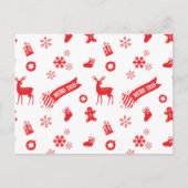 kerstelementen feestdagenkaart (Voorkant)