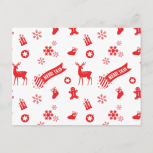 kerstelementen feestdagenkaart