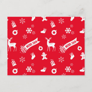 kerstelementen feestdagenkaart