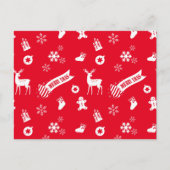 kerstelementen feestdagenkaart (Voorkant)