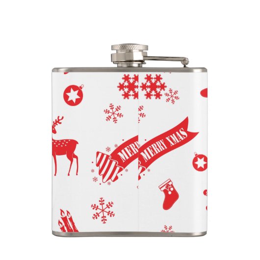 kerstelementen heupfles (Achterkant)