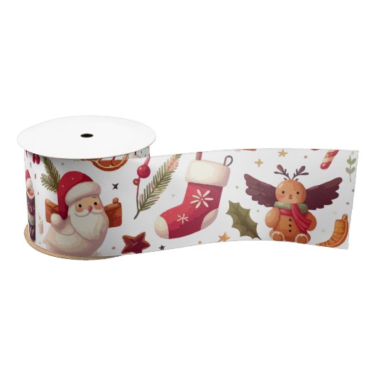 Kerstelementen | Kerstcadeaus Satijnen Lint (Spoel)