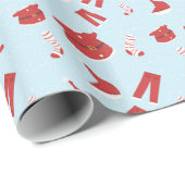 Kerstelementen — kerstpapier — Verpakkingspapier Cadeaupapier (Rol Hoek)