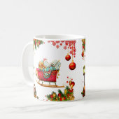 kerstelementen koffiemok (Voorkant links)