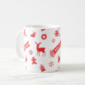 kerstelementen koffiemok (Voorkant links)
