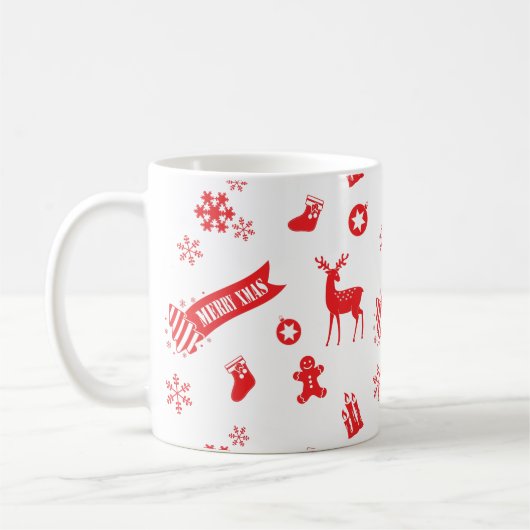 kerstelementen koffiemok (Links)