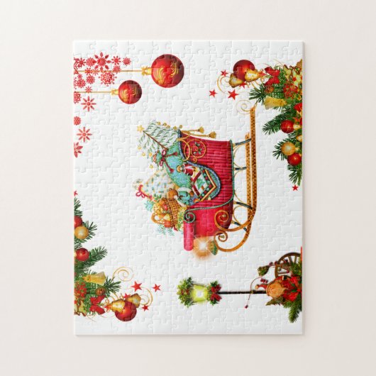 kerstelementen legpuzzel (Verticaal)