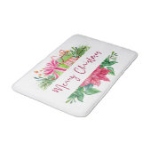 Kerstelementen Merry kerst Badmat (Gekanteld)