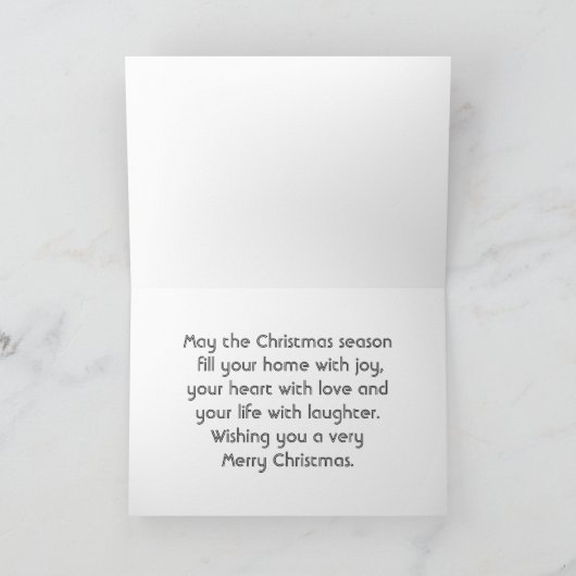 Kerstelementen Merry kerst Feestdagen Kaart (Binnen)