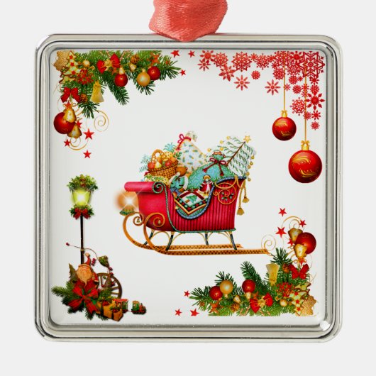 kerstelementen metalen ornament (Voorkant)